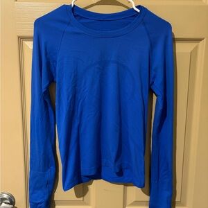 Lululemon swiftly tech Blue Long Sleeve Shirt